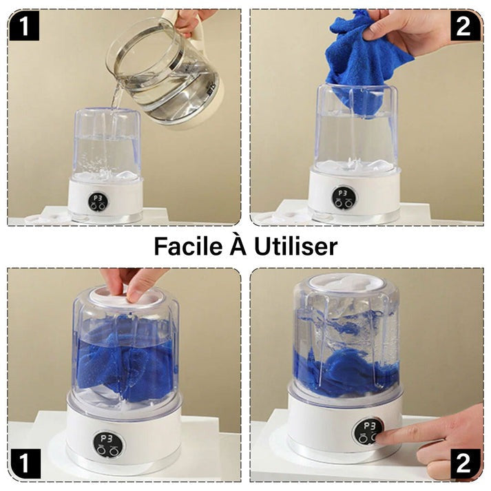 Mini Machine à Laver Intelligente Sans Fil